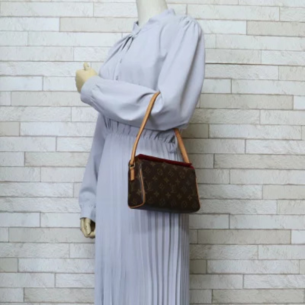 Louis Vuitton Monogram Handbag Canvas Brown Recital